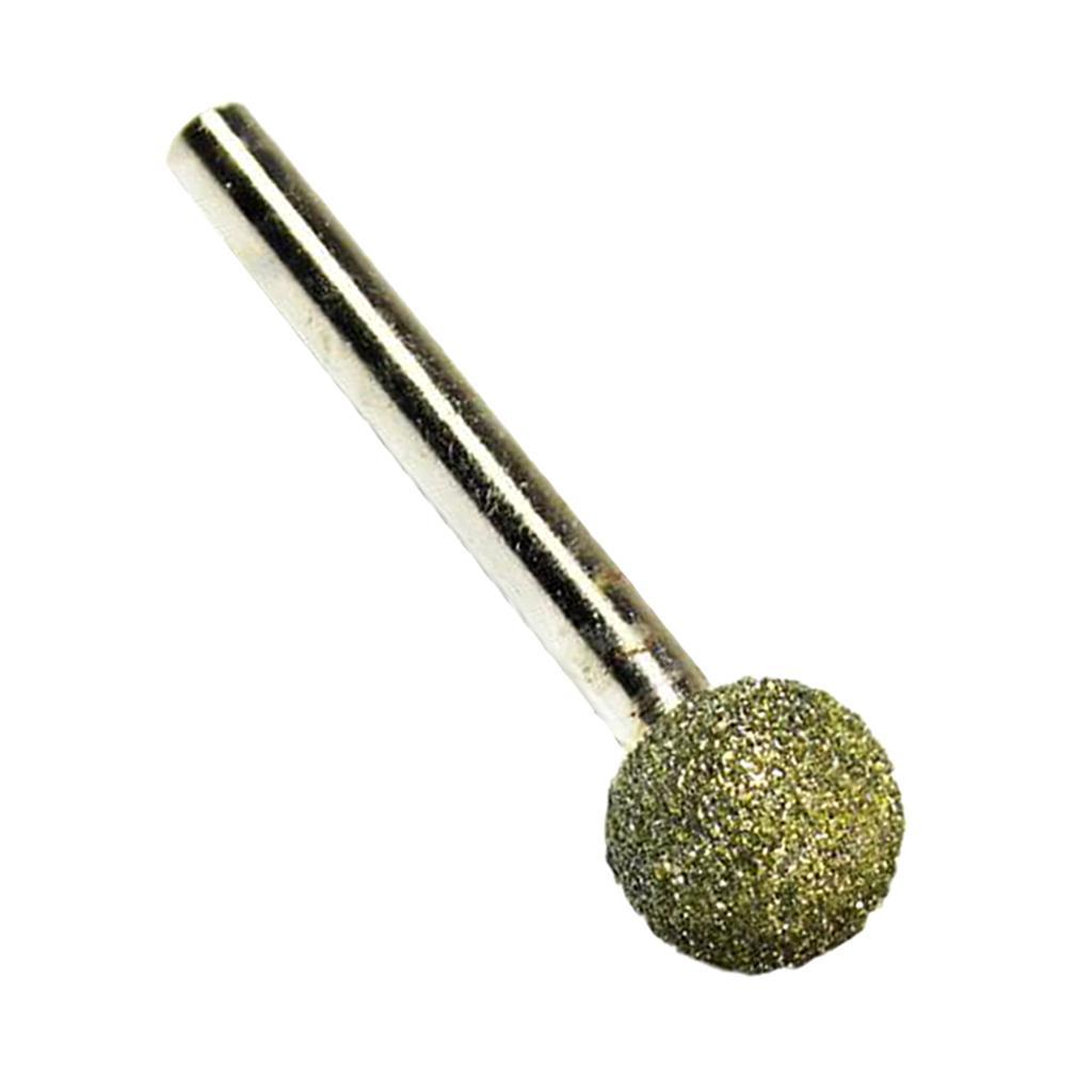 2-4pack Round Head Grinding Bit Diamond Mounted Point 46 Grit 10mm