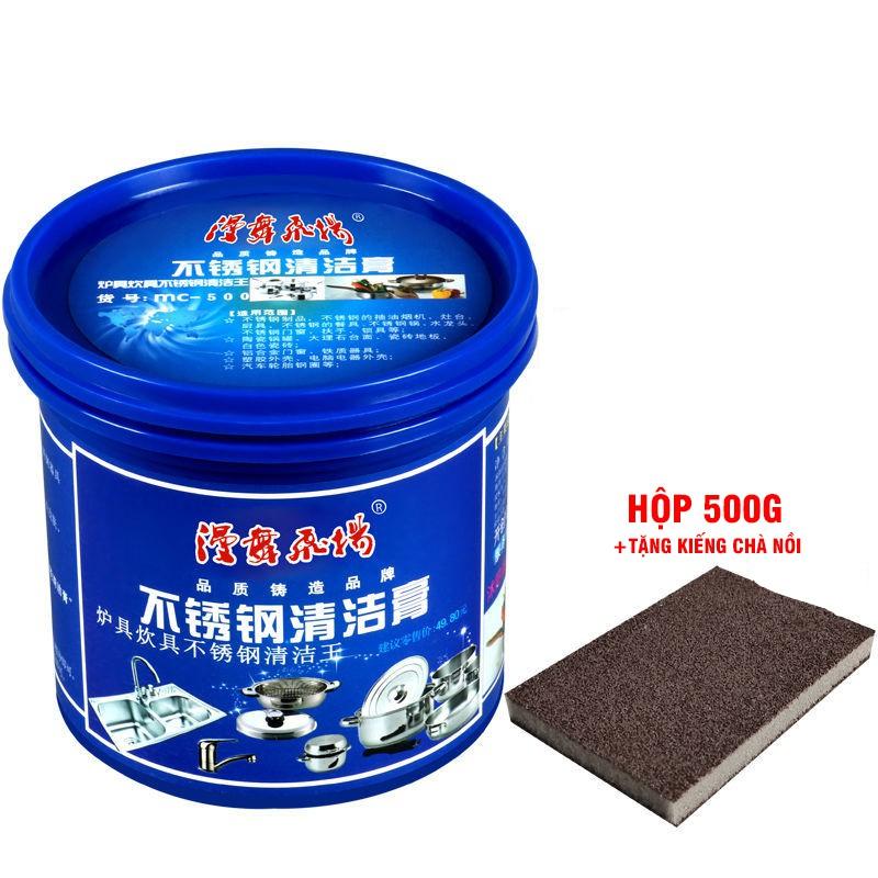 Bột Tẩy Rửa Đáy Nồi Inox Đa Năng Đánh Tan Mọi Vết Dầu Mỡ Lau Ngày Cứng Đầu 500g