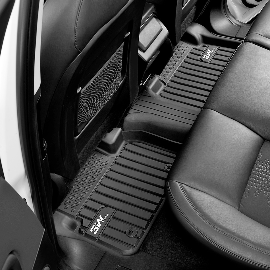 Thảm lót sàn xe ô tô LANDROVER RANGE ROVER SPORT 2014- nhãn hiệu Macsim 3W - chất liệu nhựa TPE đúc khuôn cao cấp - màu đen