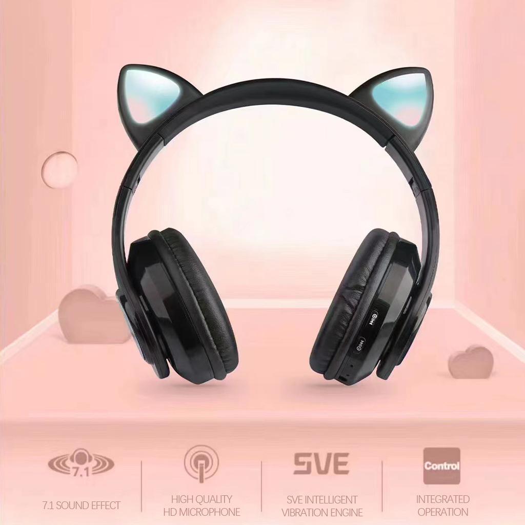 Gaming Headset with Bluetooth 5.0 Luminous Comfortable for Computer