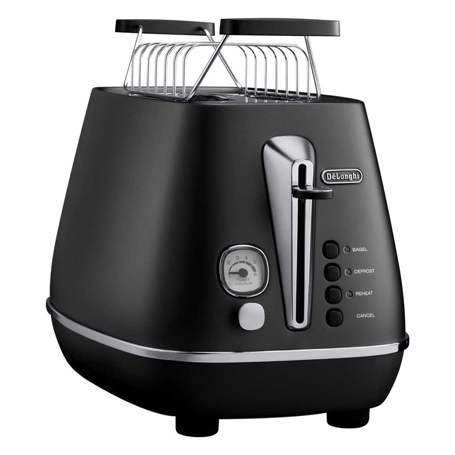 Máy Nướng Bánh Mì Distinta Delonghi CTI 2103.BK (900W) - Đen - Hàng Chính Hãng