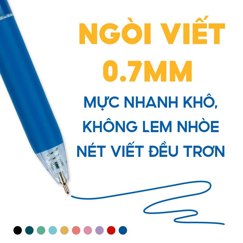 Hộp 10 Bút Gel Màu FlexOffice FO-GELB056
