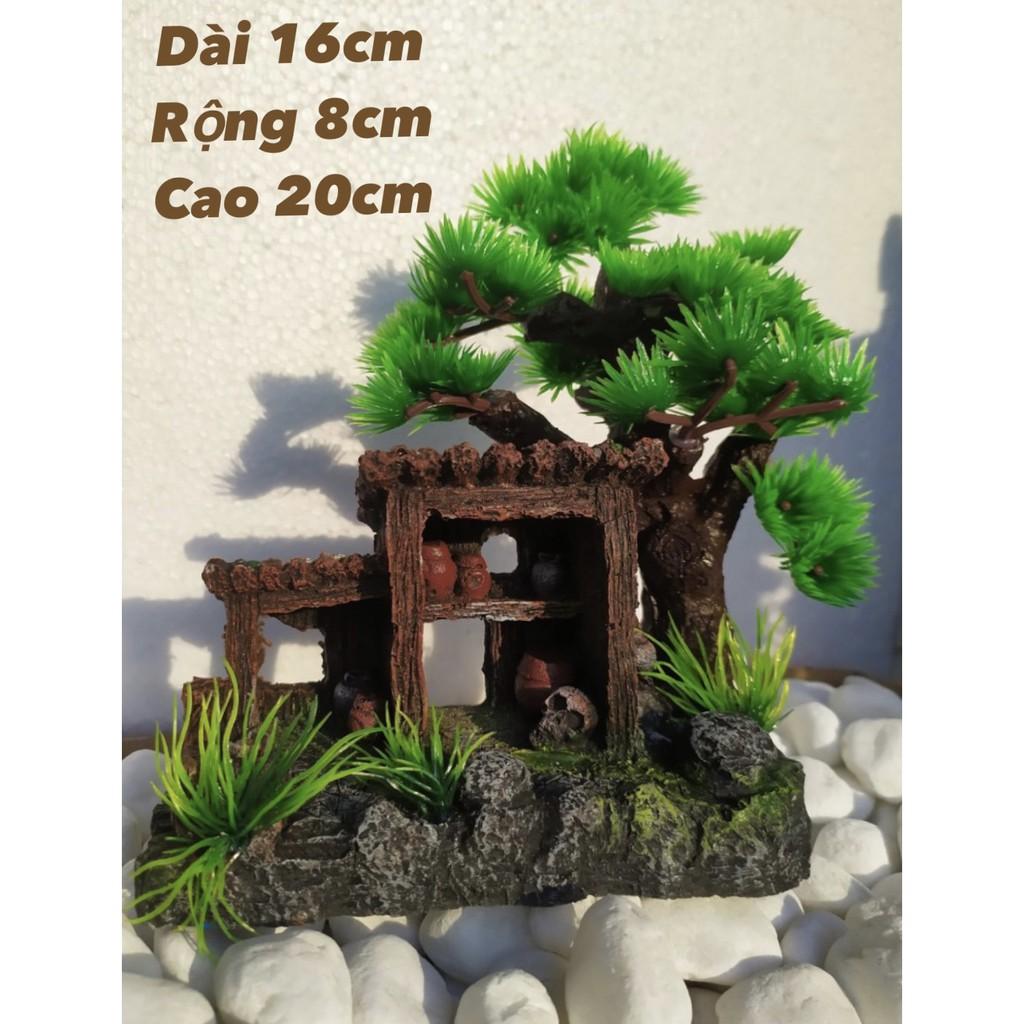 Miếu Gỗ Trang Trí Hồ Cá, Hòn Non Bộ, Sân Vườn..