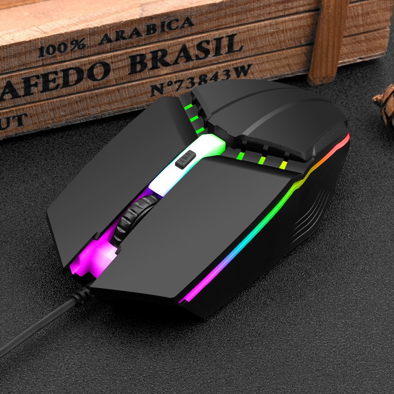 Chuột có dây X3 trắng đen USB có dây 4 nút phát sáng hoạt động êm ái mới dành cho chơi game máy tính để bàn máy tính xách tay văn phòng mouse pc laptop led - miếng lót chuột