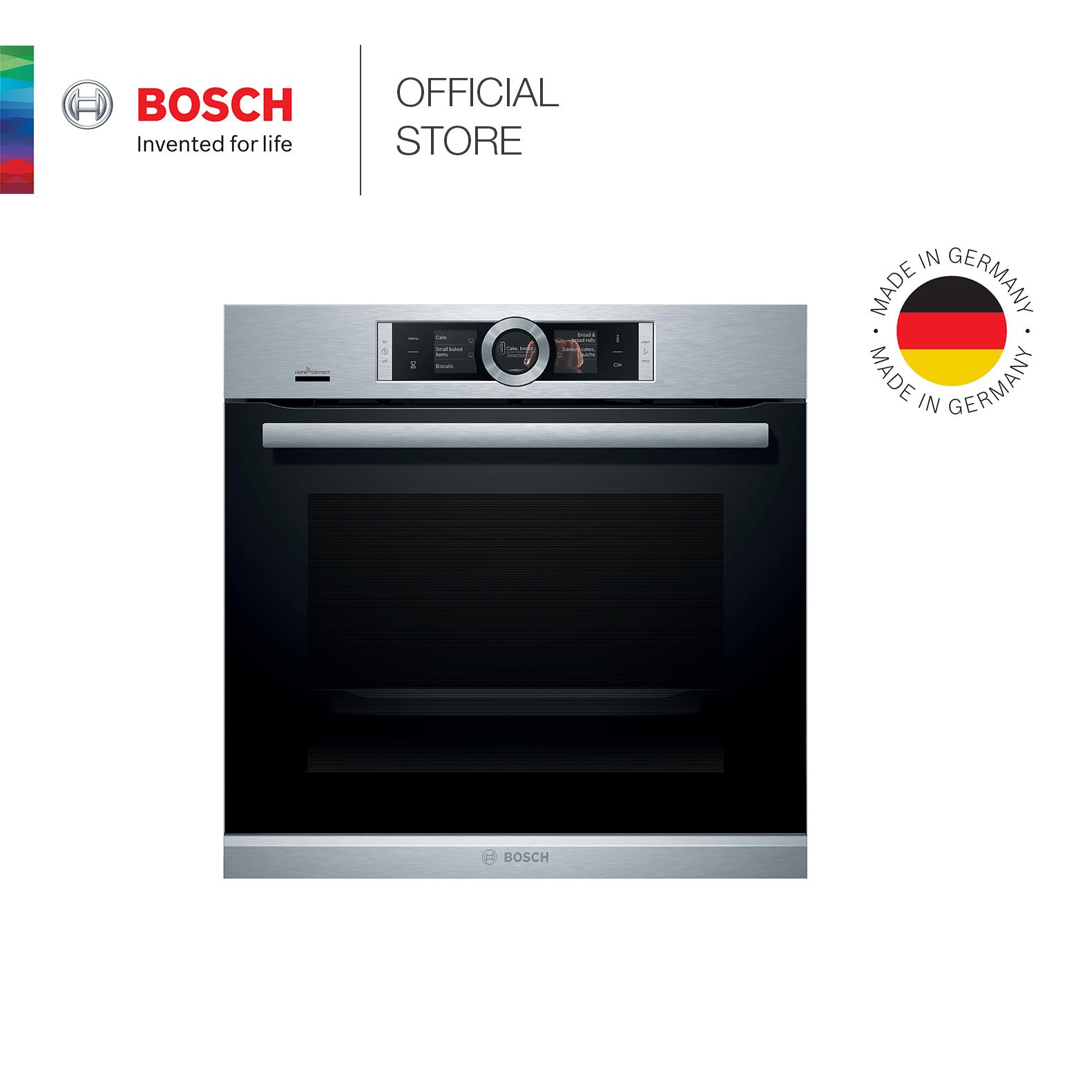 Lò Nướng Âm Tủ Bosch HBG6764S6B Series 8, Dung Tích 71L, Home Connect, Nhập Đức, BH 12 Tháng, Hàng Chính Hãng