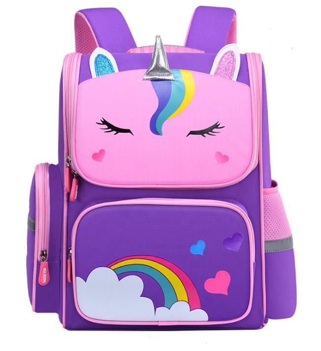 Balo chống gù hình Unicorn nhắm mắt 33x26x14cm