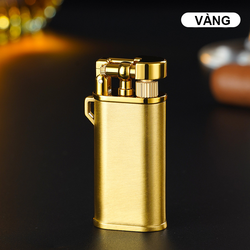 Bật Lửa Chief Đánh Tay Kim Loại Bóng Trơn - Xài Gas