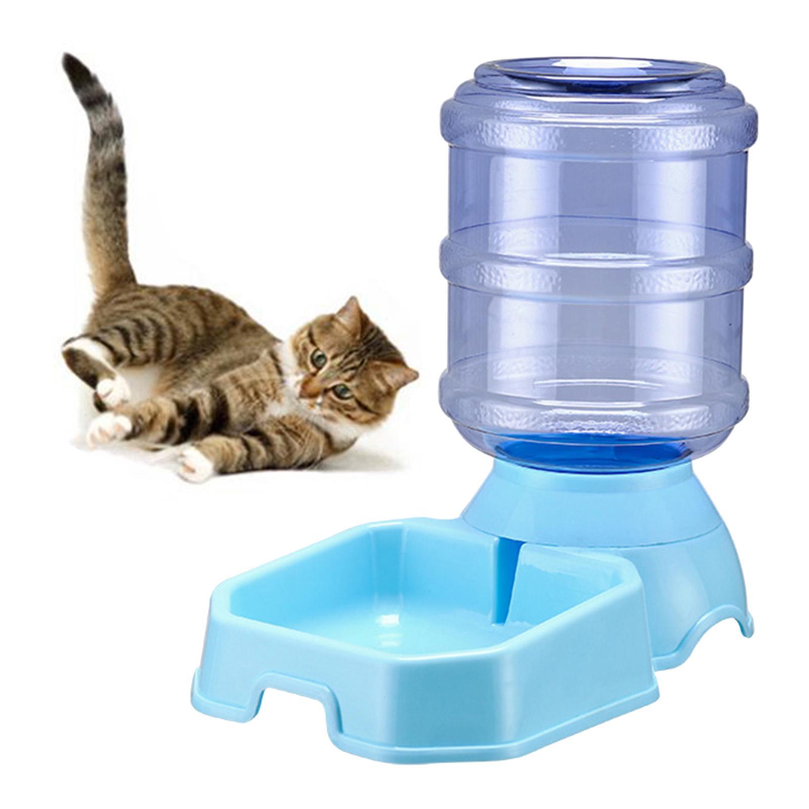 2 x Automatic Pet Food Water Dispenser Cat Feeder Dish Drinking Fountain