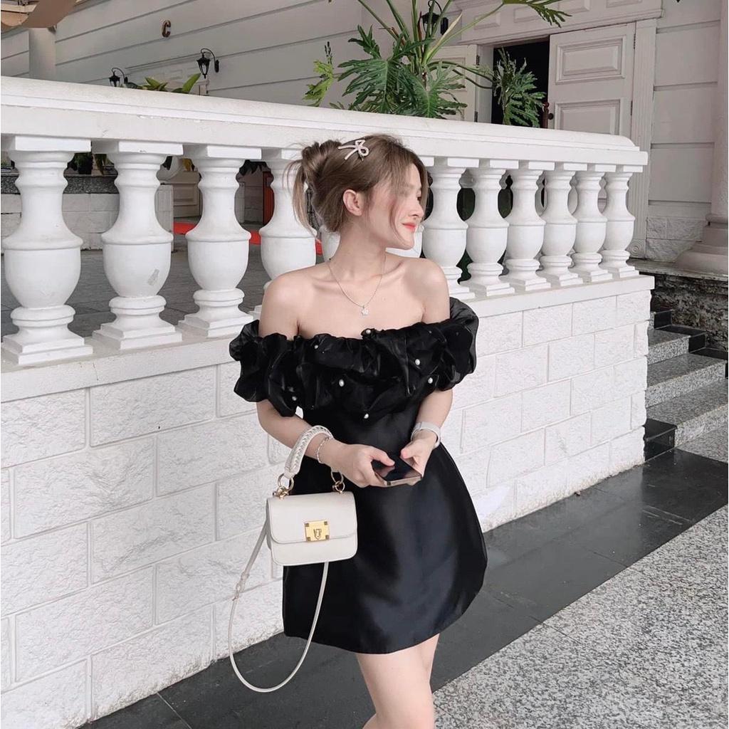 Đầm Trễ Vai Bèo Đính Ngọc - YUME Y0615