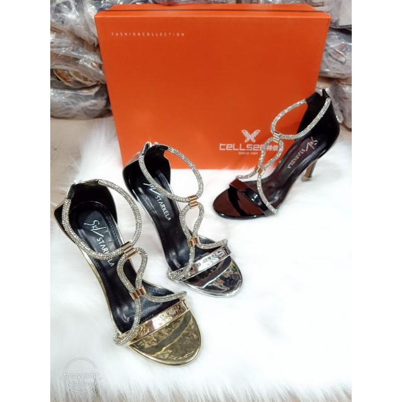 Sandal cao gót dây đá có video và ảnh thật