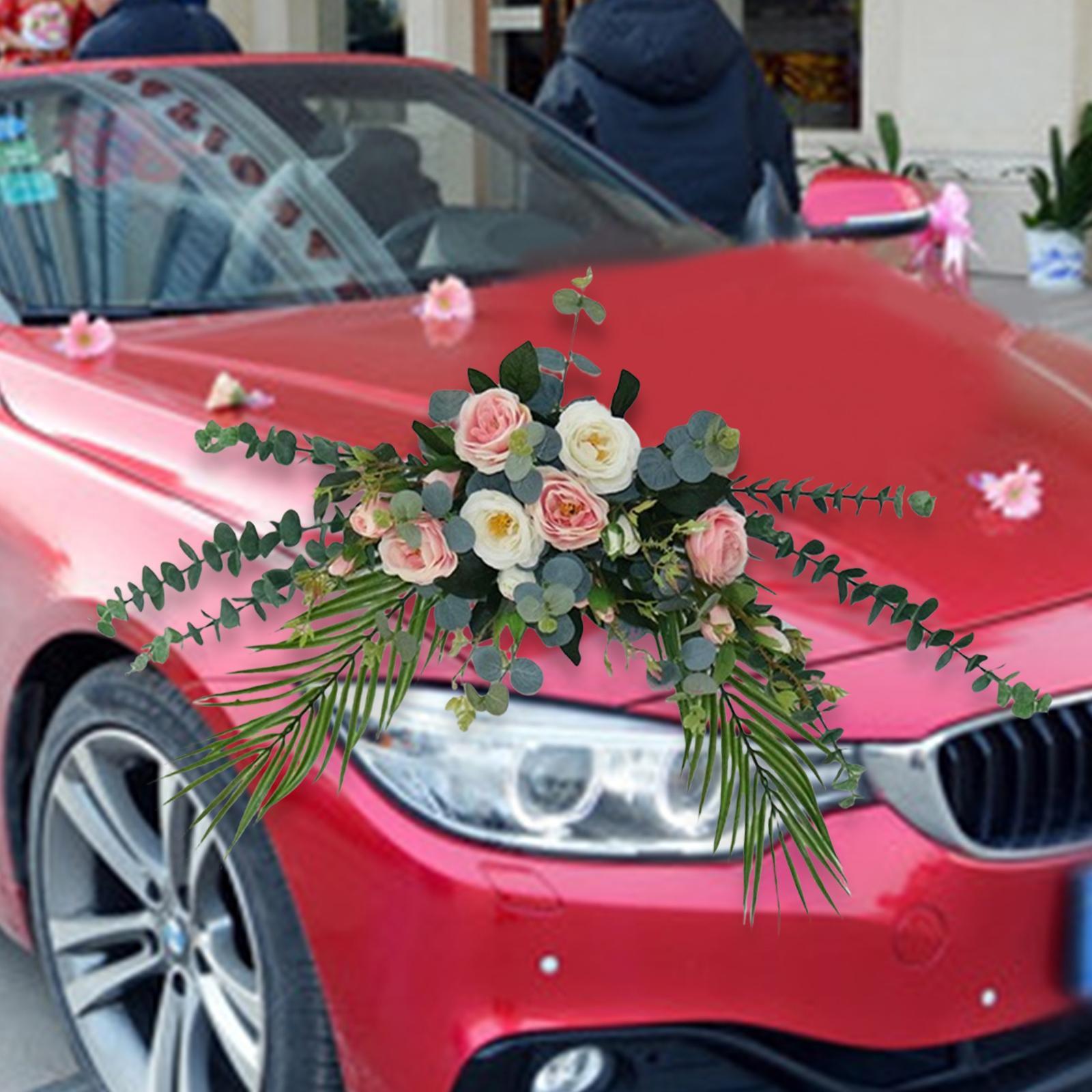 2x Faux Floral Decoration for Photographic Props Engagement Ceremony