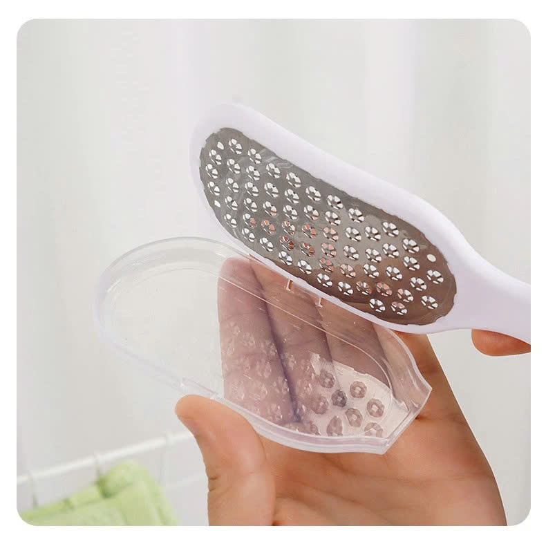 Dụng Cụ Mài Chà Gót Chân Tẩy Da Chết Inox vân xịn sò Cây Chà Gót Inox TẶNG KEM - Giao Màu Ngẫu Nhiên