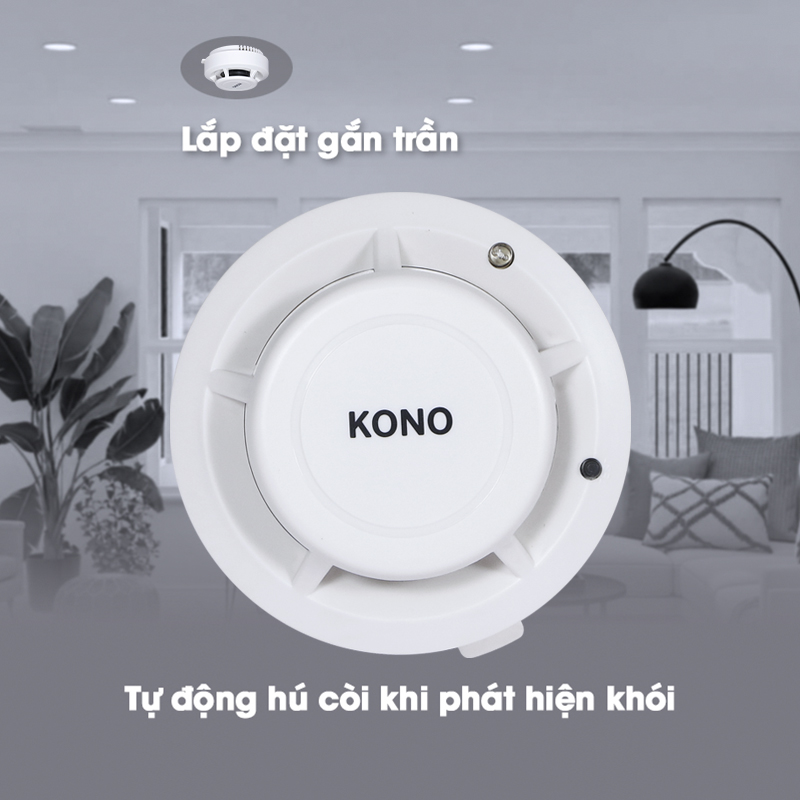 Cảm Biến Báo Khói Không Dây KONO KN-SM02