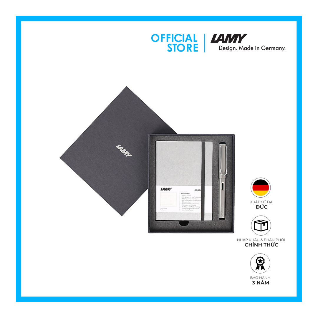 Gift Set Lamy Notebook A6 Softcover Grey + Lamy Al-Star Grey - GSA6-Al009