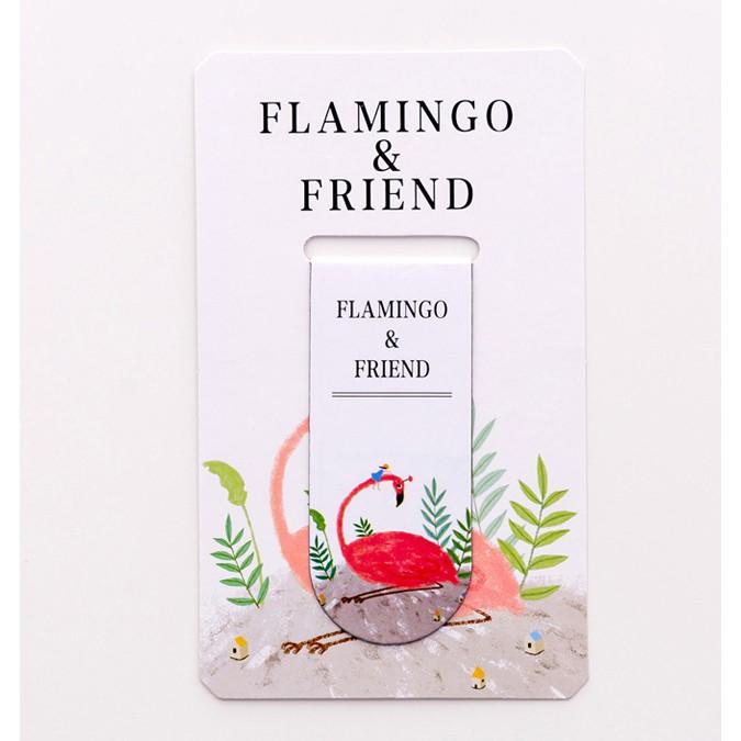 BOOKMARK NAM CHÂM ĐÁNH DẤU TRANG FLAMINGO &amp; FRIEND SIÊU XINH XẮN