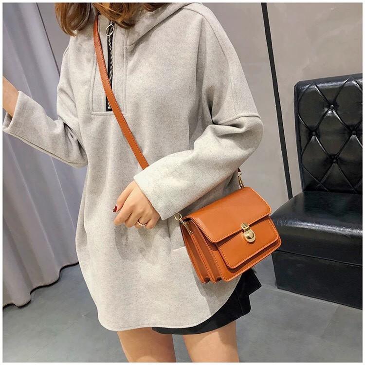 TÚI ĐEO CHÉO XÁCH TAY ULZZANG THỜI TRANG NỮ T62 CAO CẤP KHÓA TRÒN