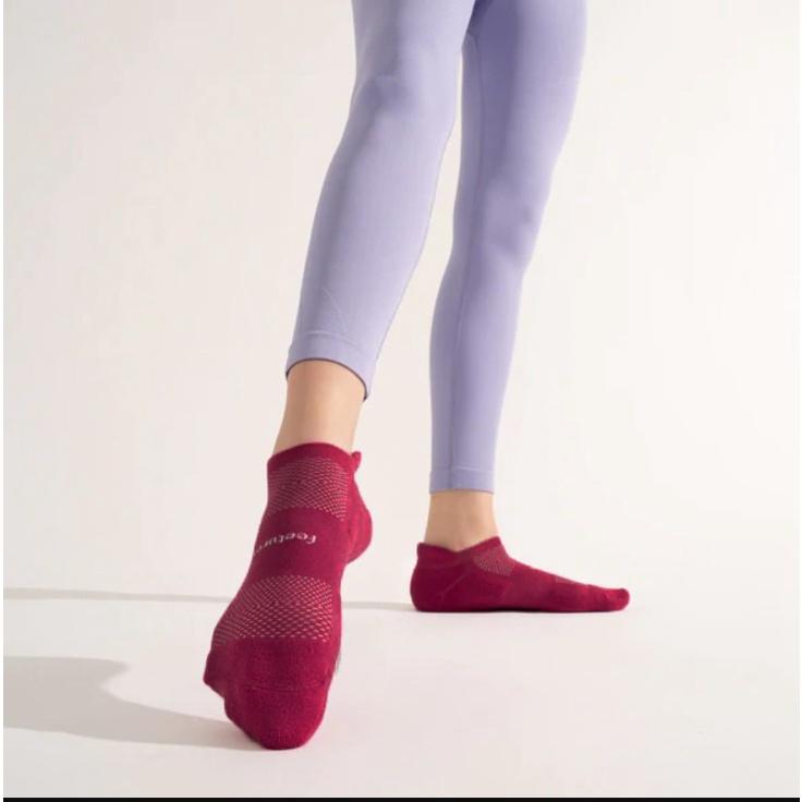 Tất vớ Feetures chạy bộ cổ ngắn thể thao nam nữ, hàng dệt kim 100% cotton xuất khẩu Mỹ, 3 size M L XL