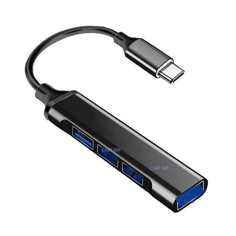 Giao hàng nhanh bộ mở rộng trung tâm máy tính xách tay usb cho bộ chuyển đổi usb chuyển đổi typec trên xe hơi màu đen