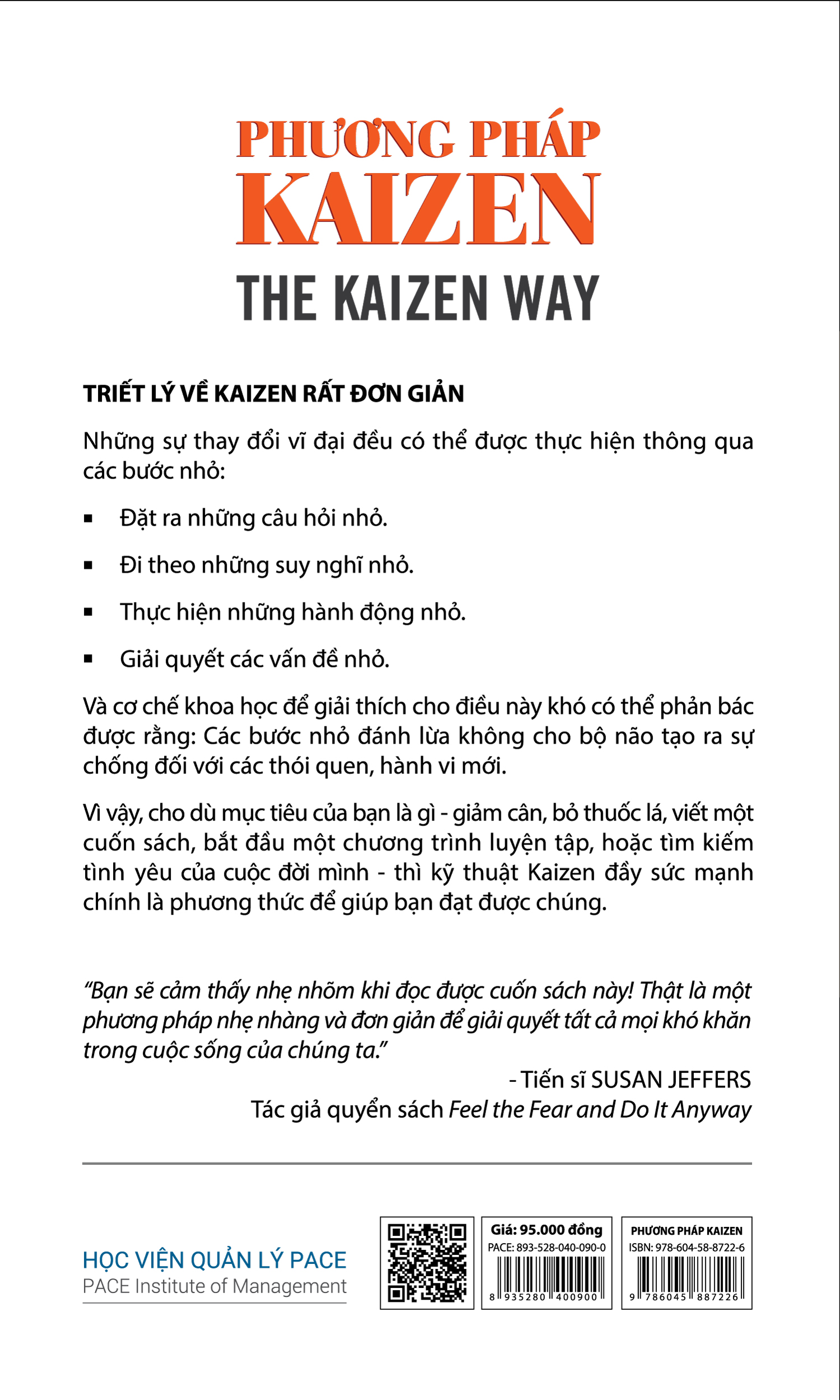 PHƯƠNG PHÁP KAIZEN (THE KAIZEN WAY) - Robert Maurer - Huỳnh Ngọc Song Minh dịch - Tái bản - (bìa mềm)