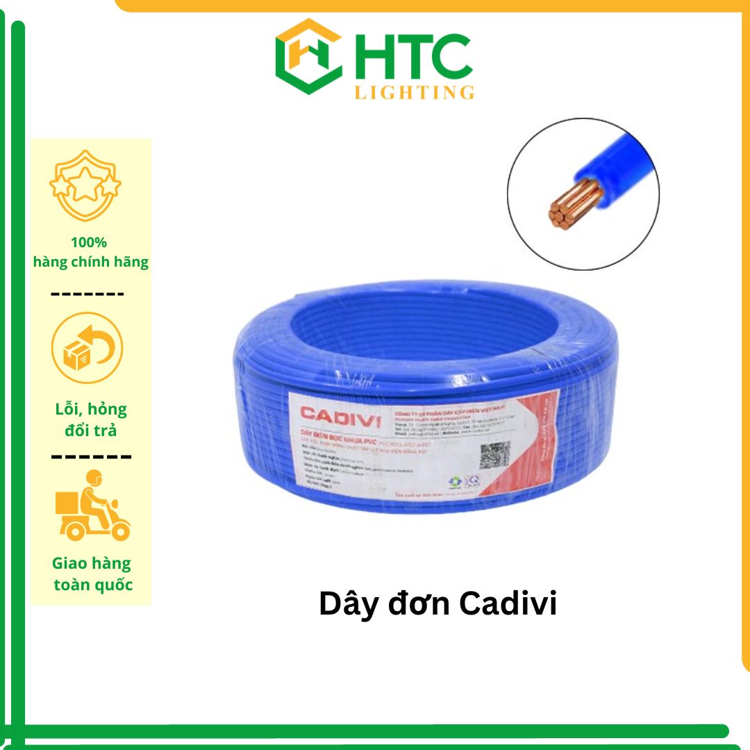 Dây điện CADIVI đơn 7 sợi - CV 2.0- Cuộn 100 mét