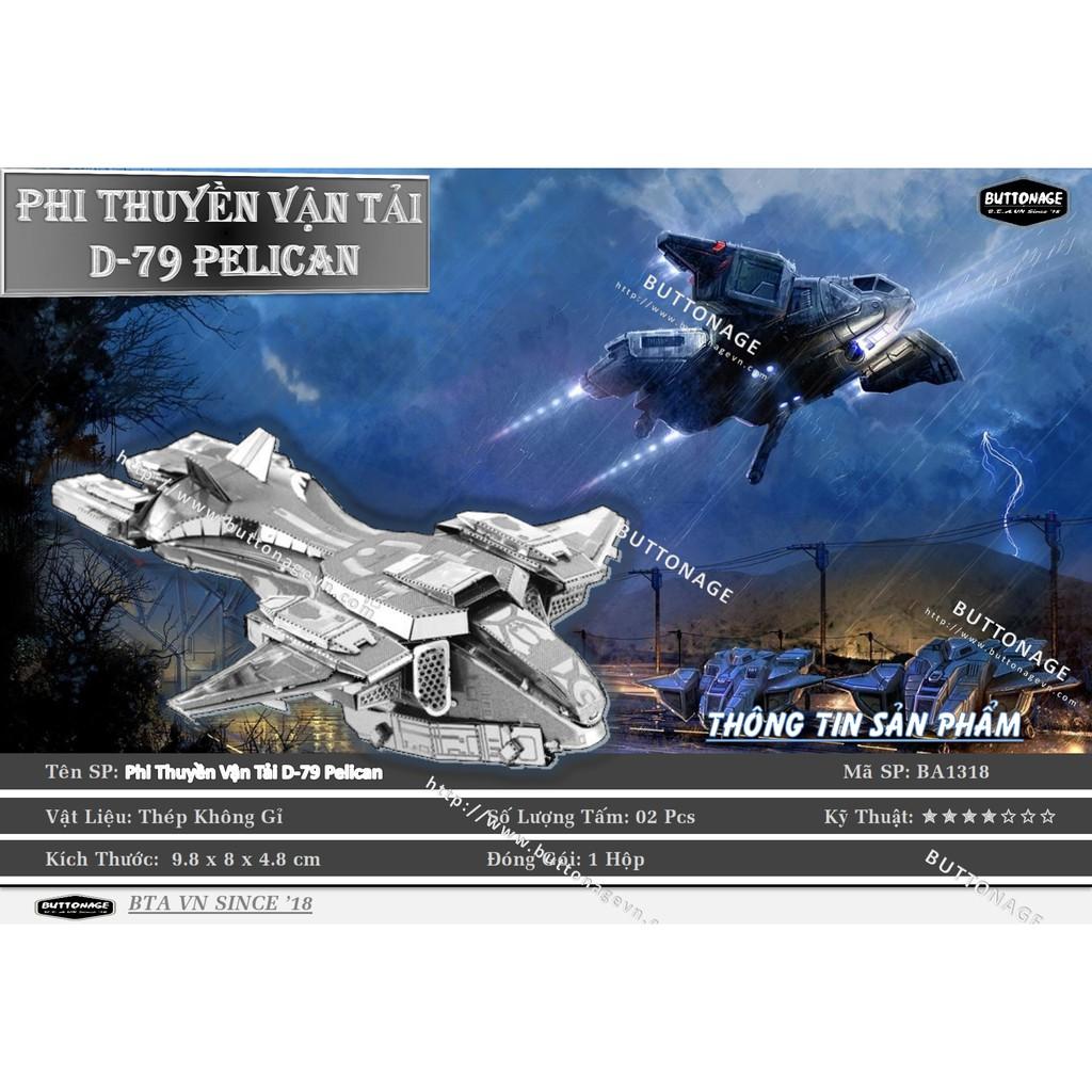 Mô Hình Lắp Ráp 3d Phi Thuyền Vận Tải D-79 Pelican