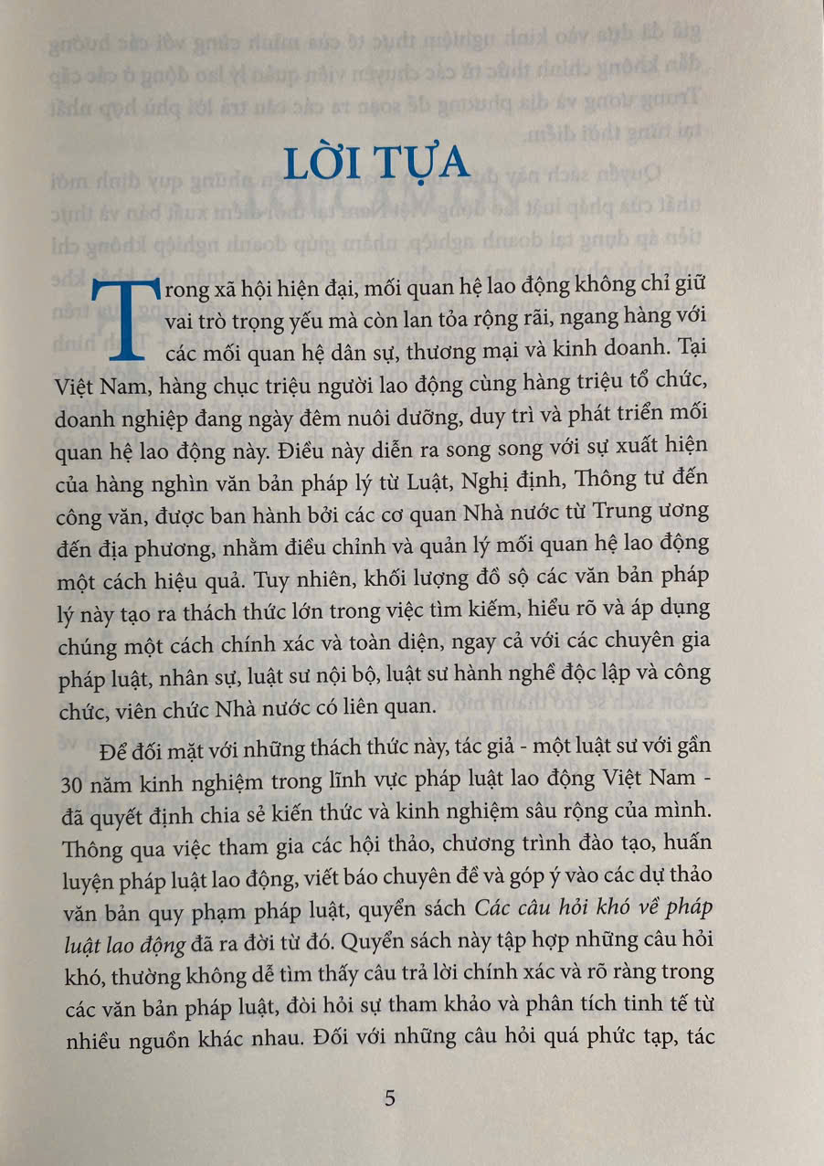 Câu Hỏi Khó Về Pháp Luật Lao Động