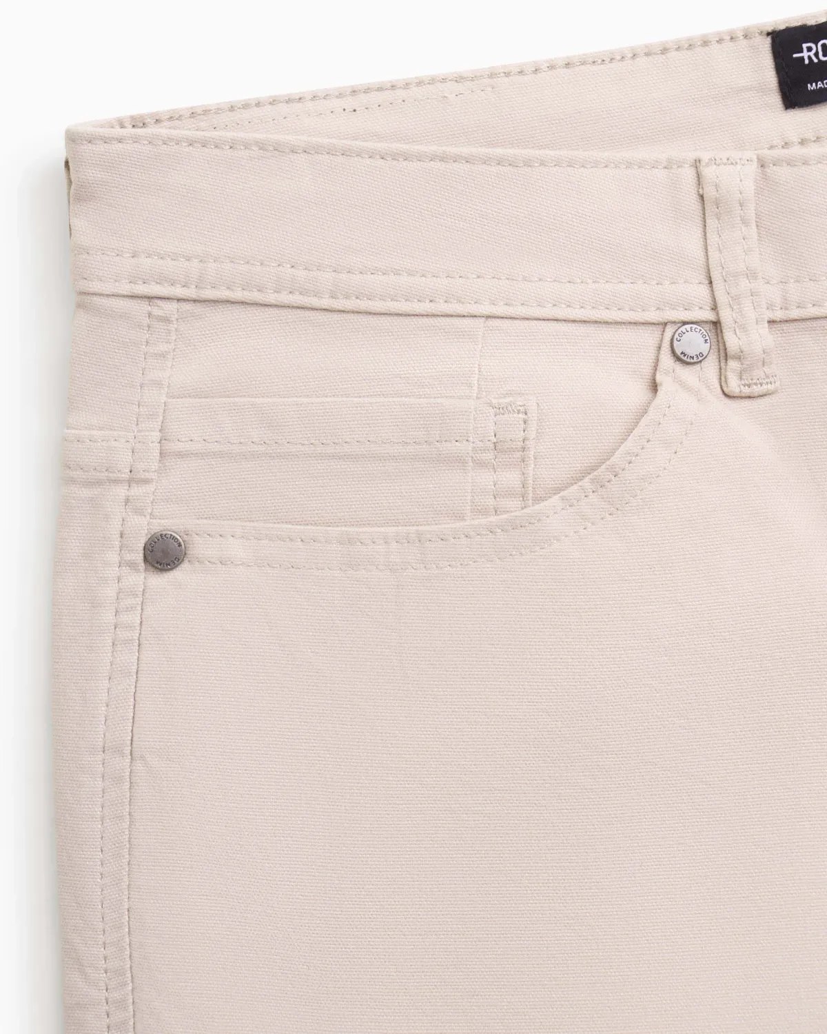 Quần short denim nam vải co giãn mềm. Straight - RT 10F24DPS003 | ROUTINE CÀ MAU
