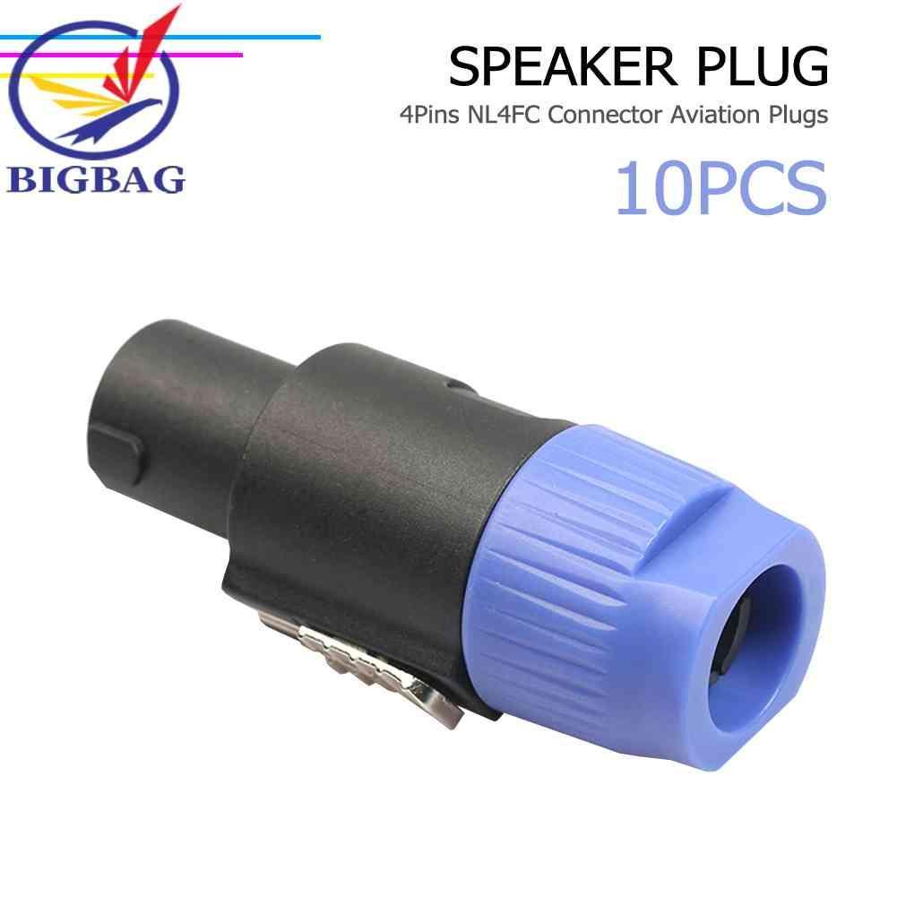 Set 10 Đầu Nối Dây Điện 4 Cực 4 Chấu NL4FC Chuyên Dụng