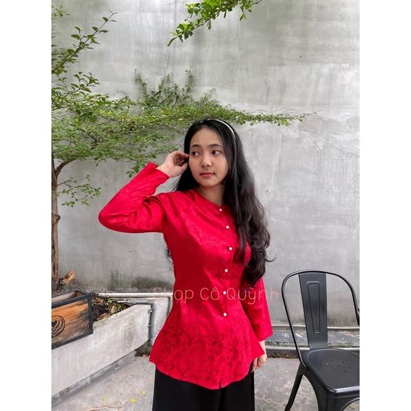 BỘ BÀ BA GẤM HOA BIGSIZE 2-3XL - Hồng dâu