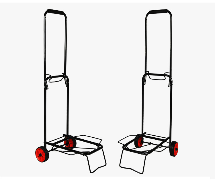 Xe kéo hàng xếp gọn chỉ 2kg tải trọng đến 80kg Trolley Wheel bánh cao su lớn