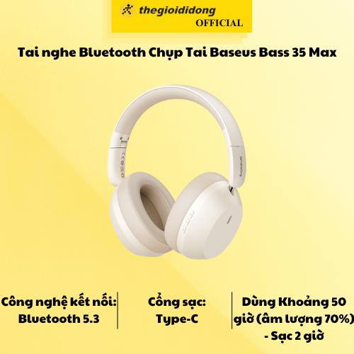 Tai nghe Bluetooth Chụp Tai Baseus Bass 35 Max - Hàng chính hãng