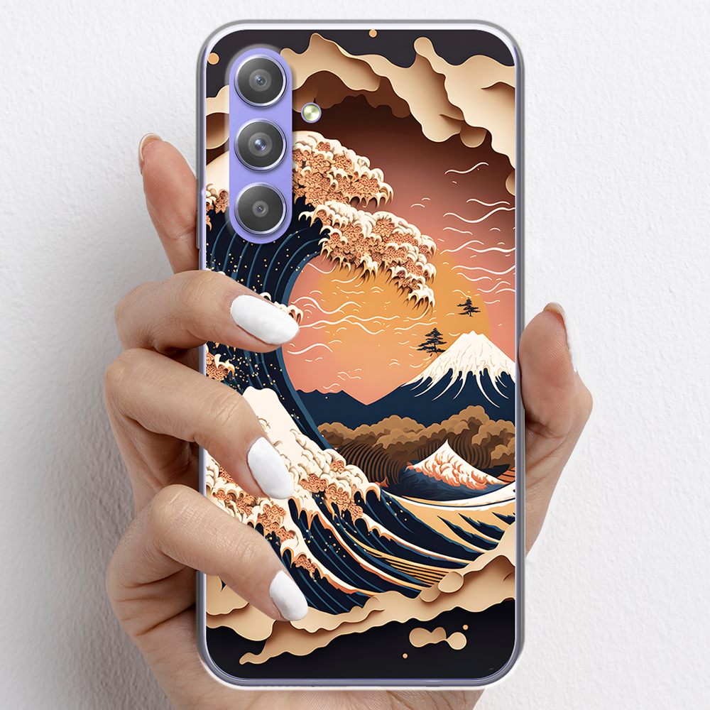 Ốp lưng cho Samsung Galaxy A54 nhựa TPU mẫu Sóng biển