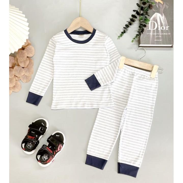 Bộ Dài Tay Bé Trai 16- 22kg Vải Cotton Dày Đẹp Đồ Bộ Bé Trai