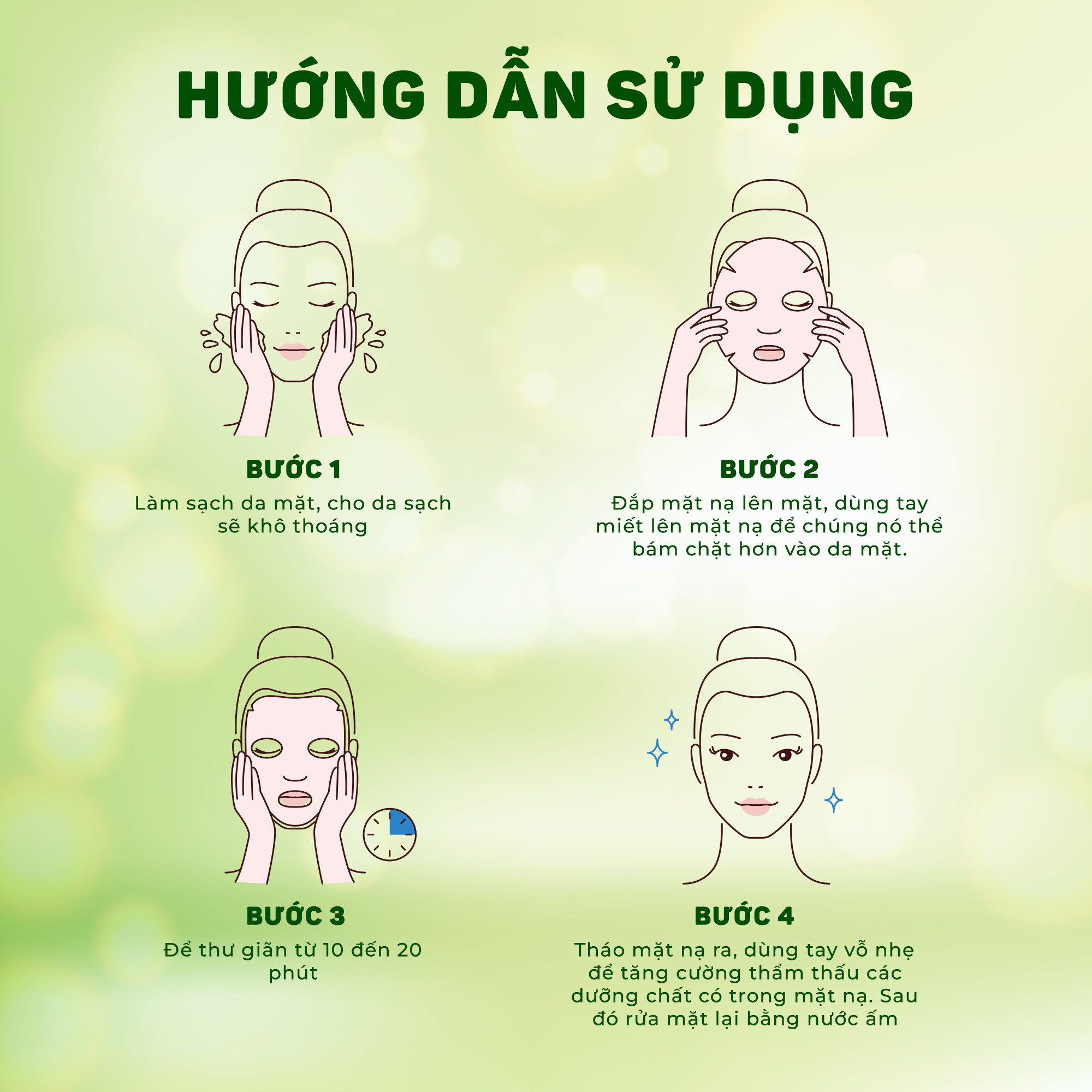 Mặt Nạ Dưỡng Da Thiên Nhiên Giúp Da Trắng Sáng Mềm Mịn Se Khít Lỗ Chân Lông 25gram