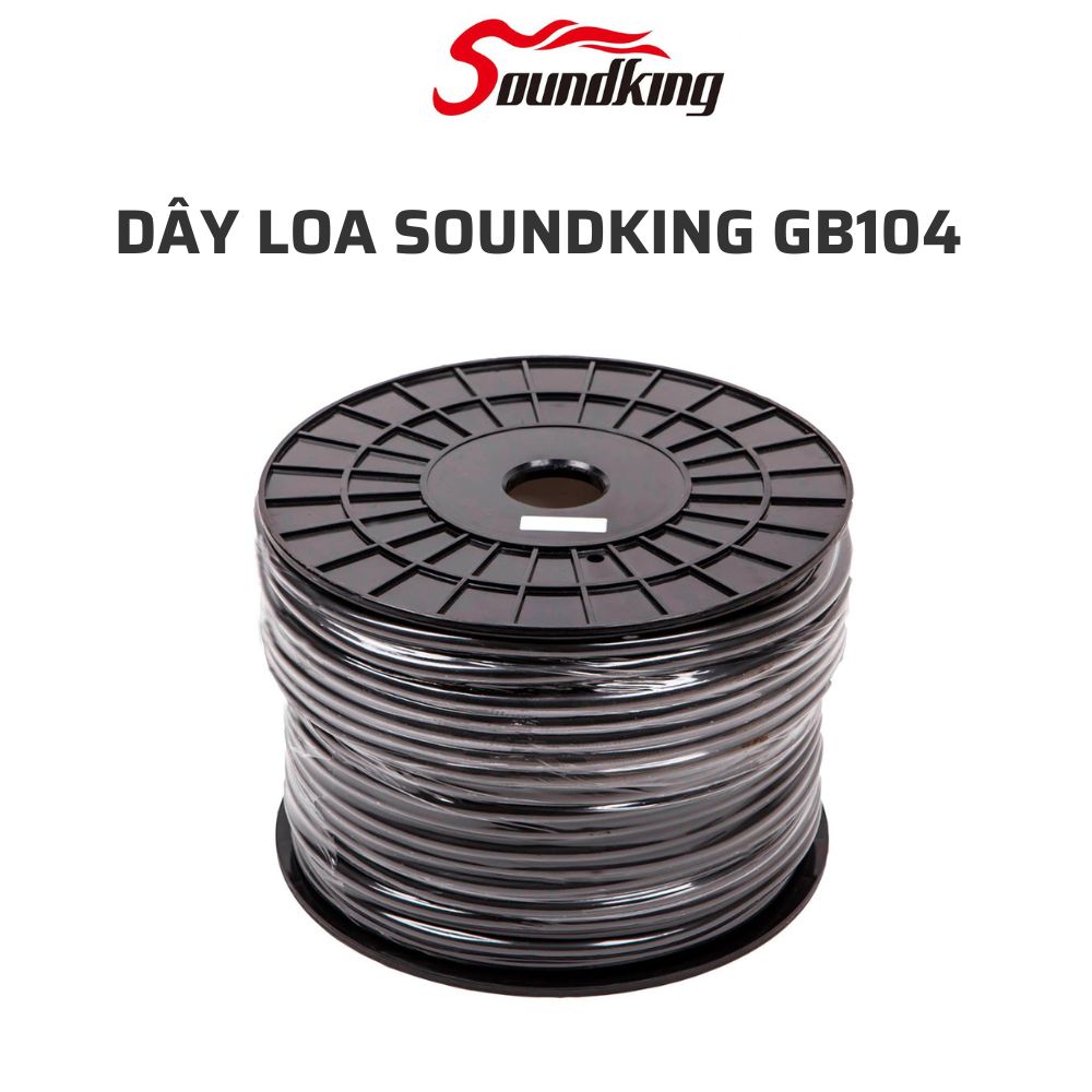 Dây Loa Soundking GB104 2x1.5mm² Lõi Đồng OFC Chống Nhiễu Cho Loa Karaoke Sân Khấu - Hàng chính hãng - 1m