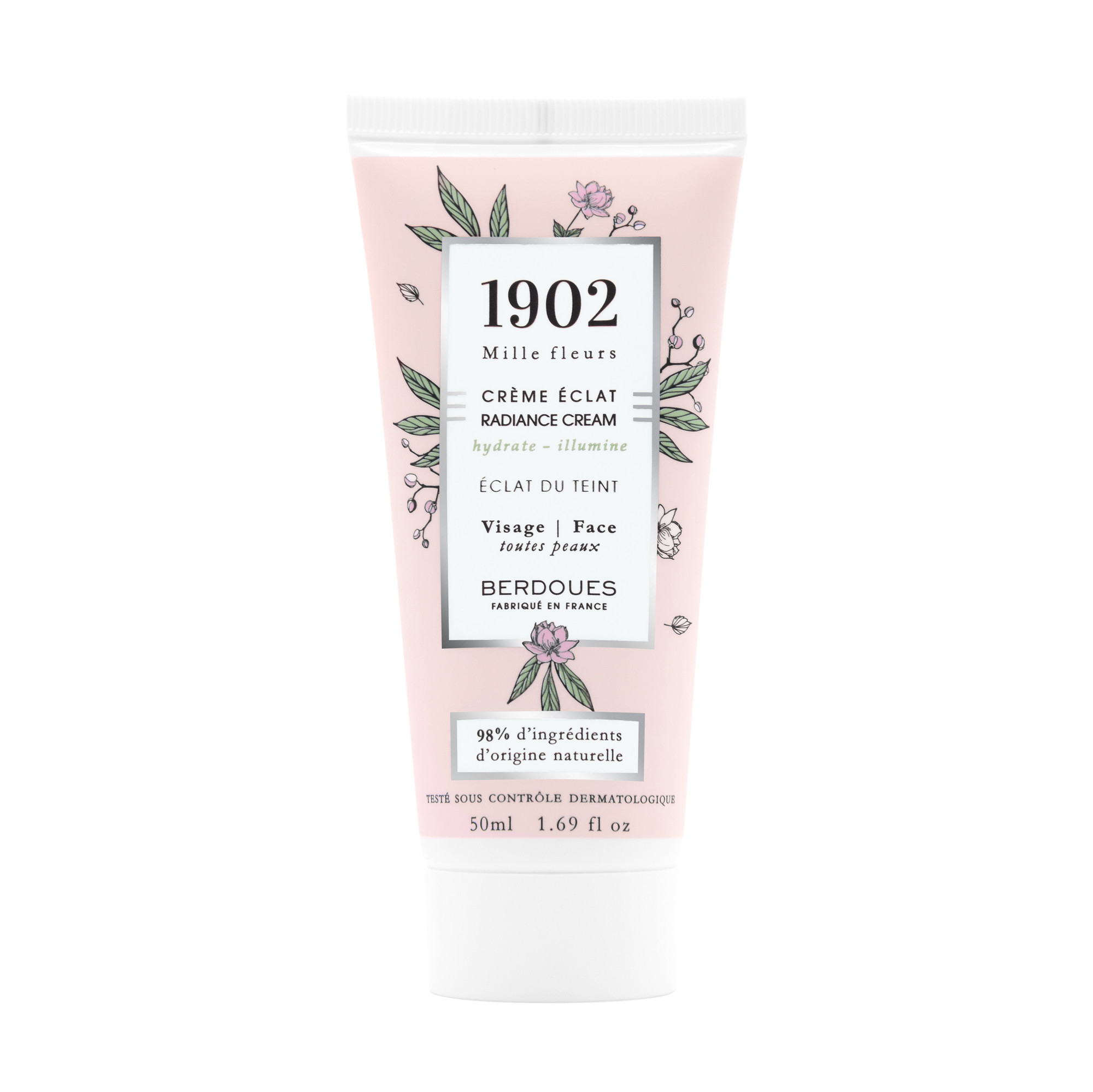 Kem dưỡng trắng dáng da ngày đêm hương nước hoa Berdoues 1902 Mille Fleurs Radiance Cream 50ml