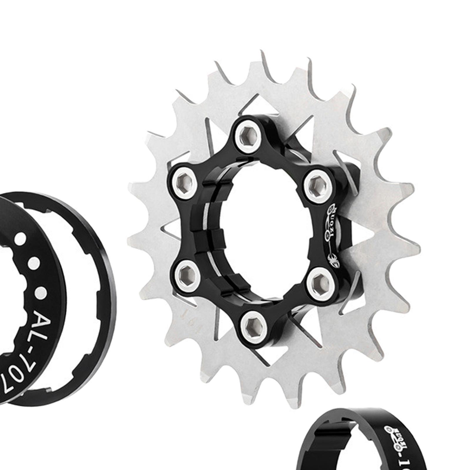 Bike 19T Single Speed Cassette Spacers Freewheel Hub Accessories