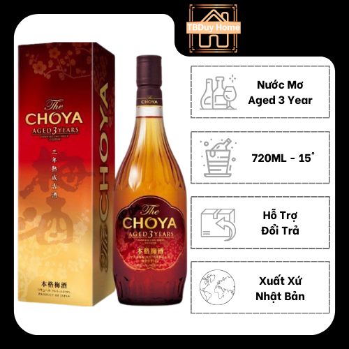 Rượu mơ Choya The Aged 3 Years ( 3 năm ) 700ml nội địa Nhật Bản