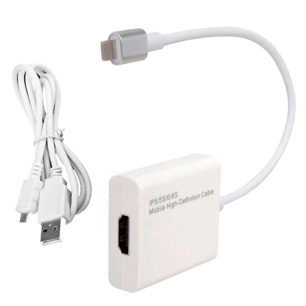 1080P 8 pin HDMI Cable Video Converter Adapter for iPad /iPhone5/ /6/ 6 s/7