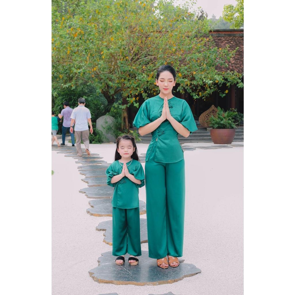 Đồ lam đi Chùa cho bé mẫu cúc thủ công