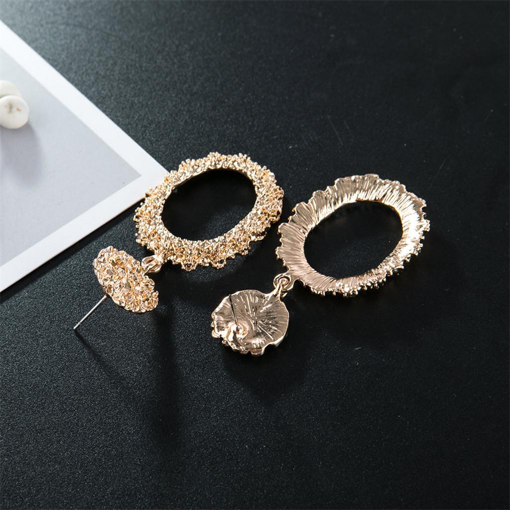 Dangle Earrings Metal Drop Earrings Bohemian Hoop Earrings Jewelry Golden