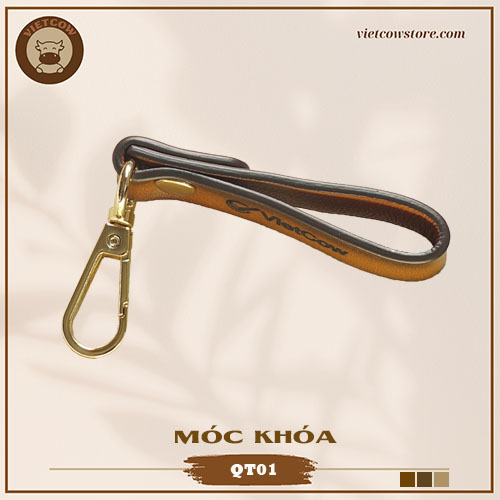 Móc Khóa Da Bò Có Inlogo, Móc Khóa Da Bò Thời Trang_VietCow_QT01