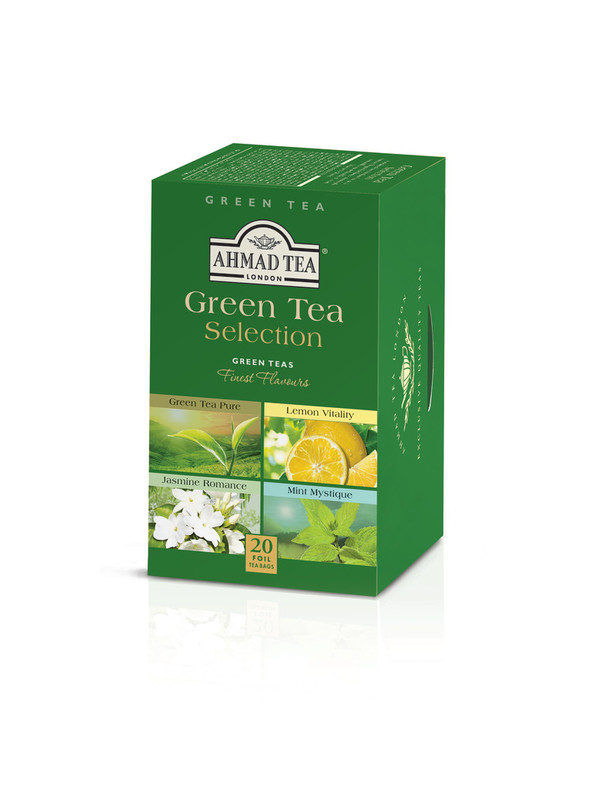 TRÀ XANH AHMAD ANH QUỐC - BỘ SƯU TẬP TRÀ XANH (40g) - Green Tea Selection - 4 loại Trà cho những người yêu thích trà Xanh