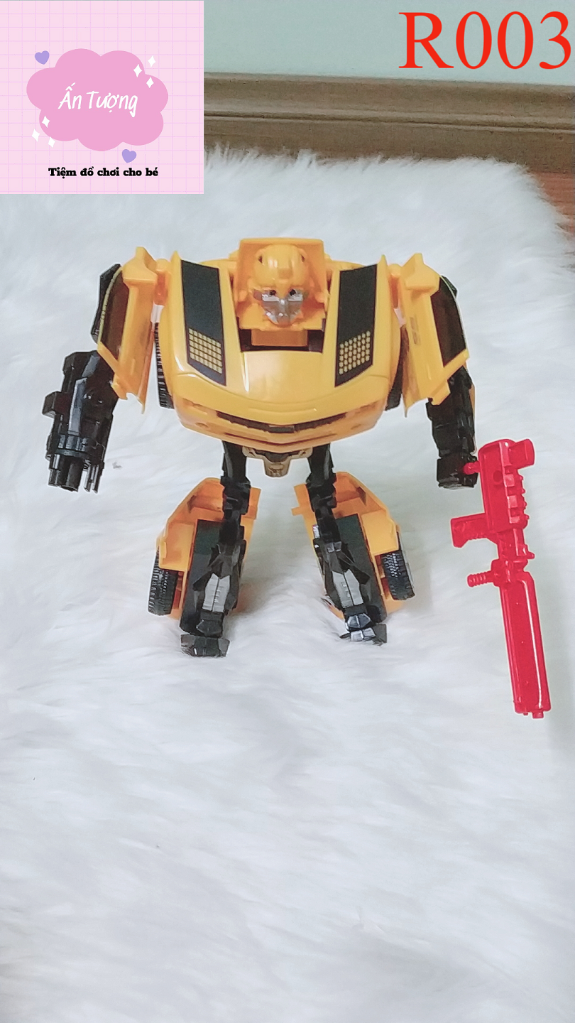 Đồ Chơi Rô Bốt Biến Hình Optimus Prime Bumblebee Biến Hình,Rô bốt Biến Hình Ô tô Transformer 2in1 cỡ vừa màu vàng
