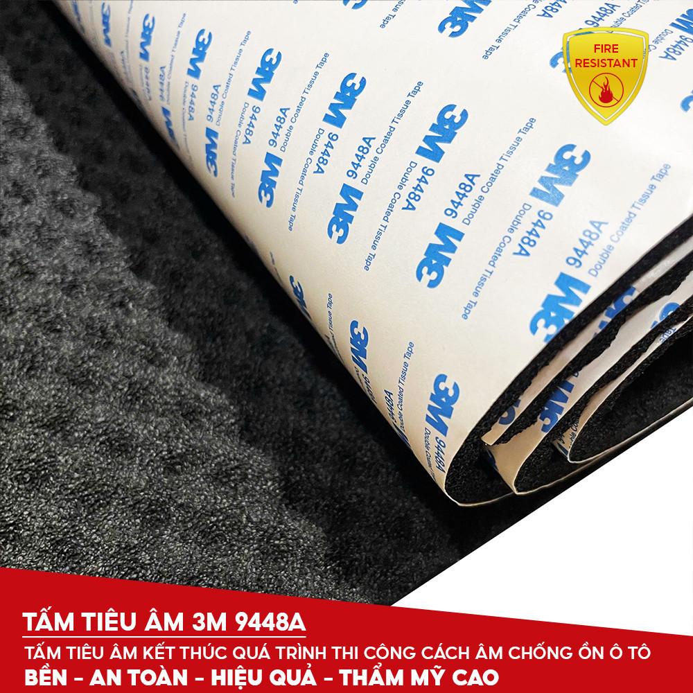 Tấm mút tiêu âm 3M9448A ô tô Phụ kiện ô tô Tấm lót cách nhiệt Giảm âm thanh Chống ồn 80* 50 * 1.5cm