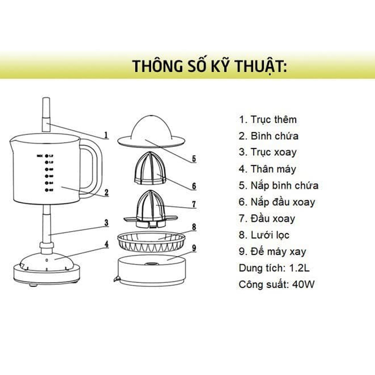 Máy Vắt Cam Lock&Lock EJJ231 - Hàng chính hãng