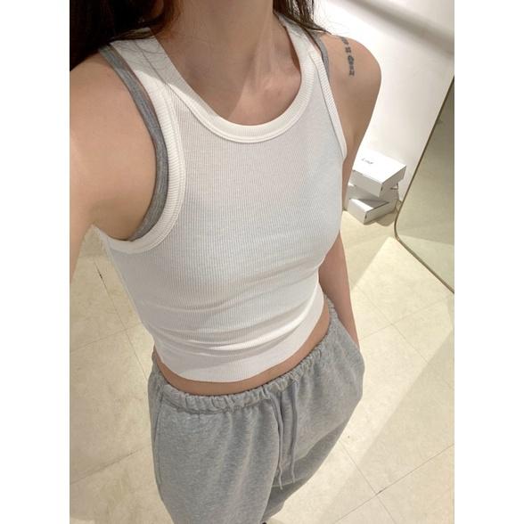 Áo thun ôm ba lỗ trơn basic Vivian Top | LND