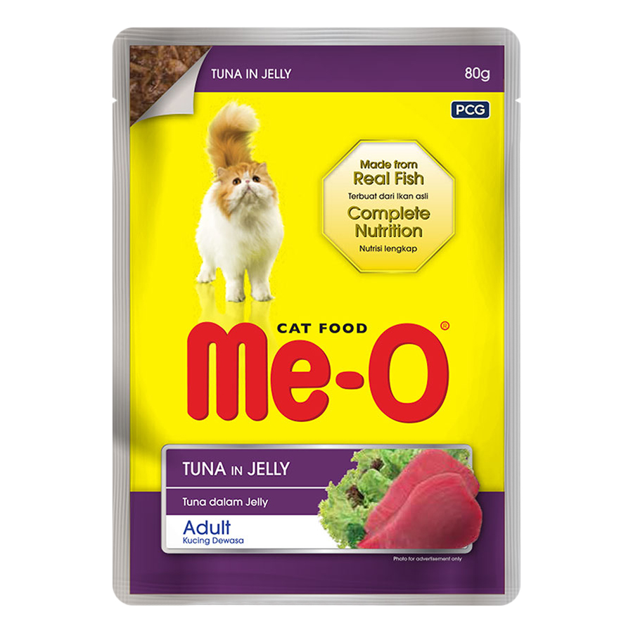 12 Gói Sốt Mèo Me-O Hương Vị Cá Ngừ (80g)