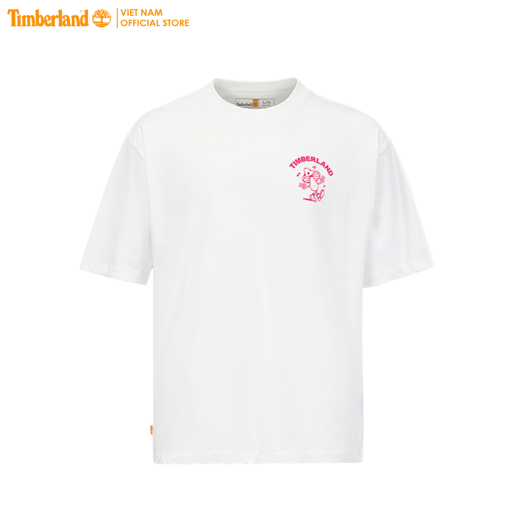 Original Timberland Áo Thun Unisex Mushroom Back Graphic Tee Box TB0A6QEW - M - White - 13