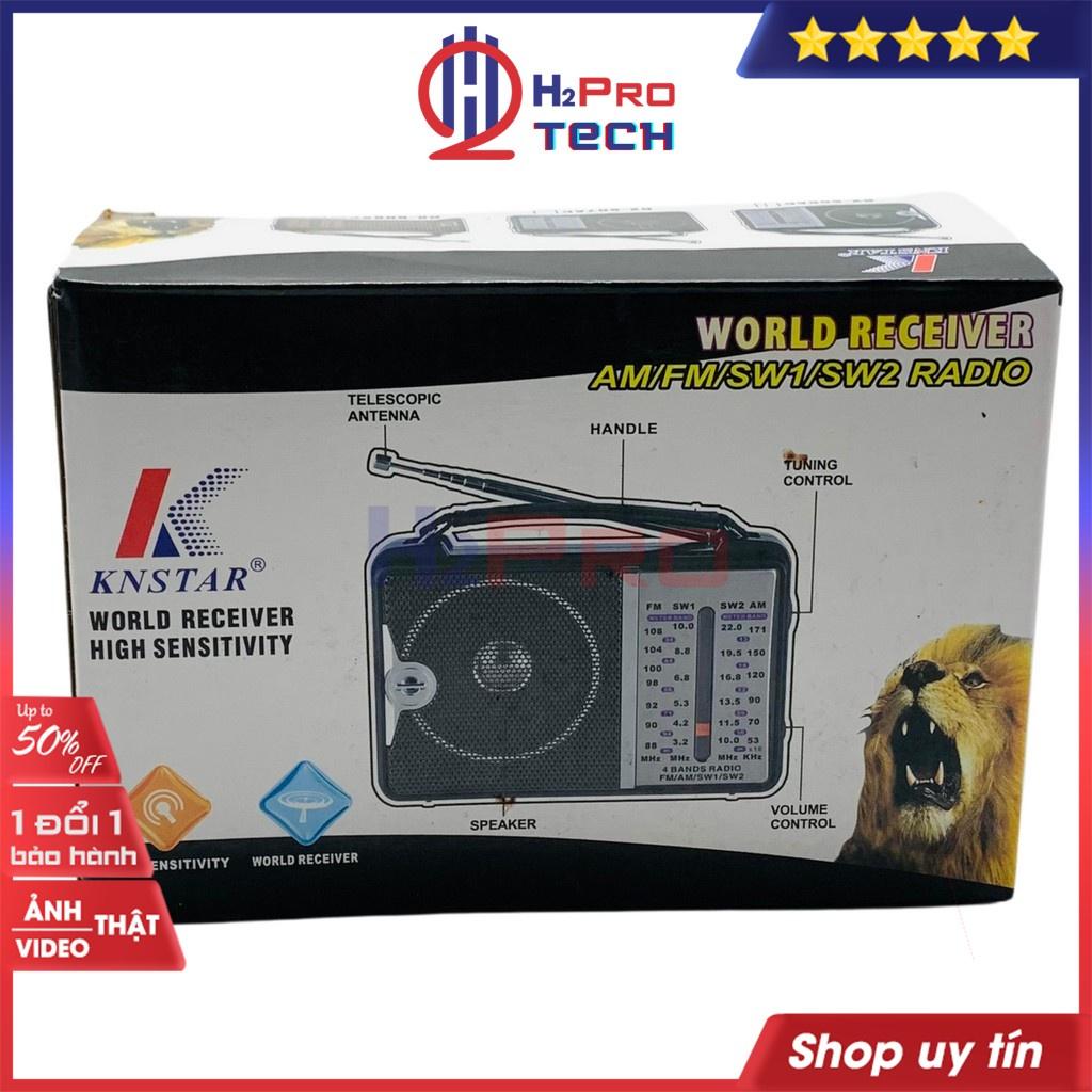 Đài Radio Cho Người Già, Đài Radio KNSTAR RX-606AC Cao Cấp, 4 Bands Am/Fm/Sw1/Sw2 (Tặng 2 Pin Đại 50K)-H2Pro Tech